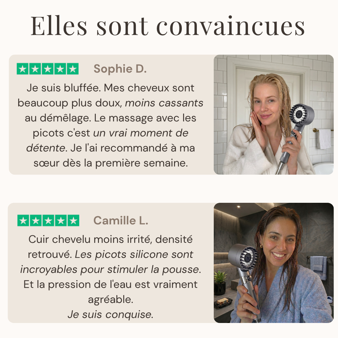 Pommeau de soin capillaire